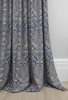 Hathaway, Indigo - Made to Measure Curtains